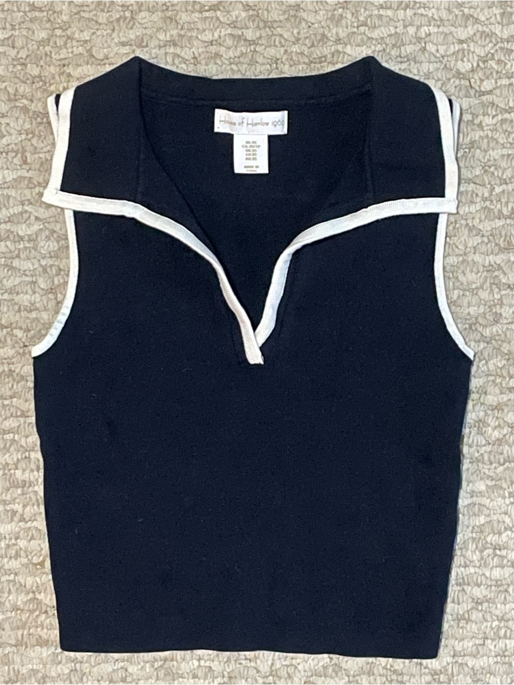 House of Harlow Navy Sweater Vest